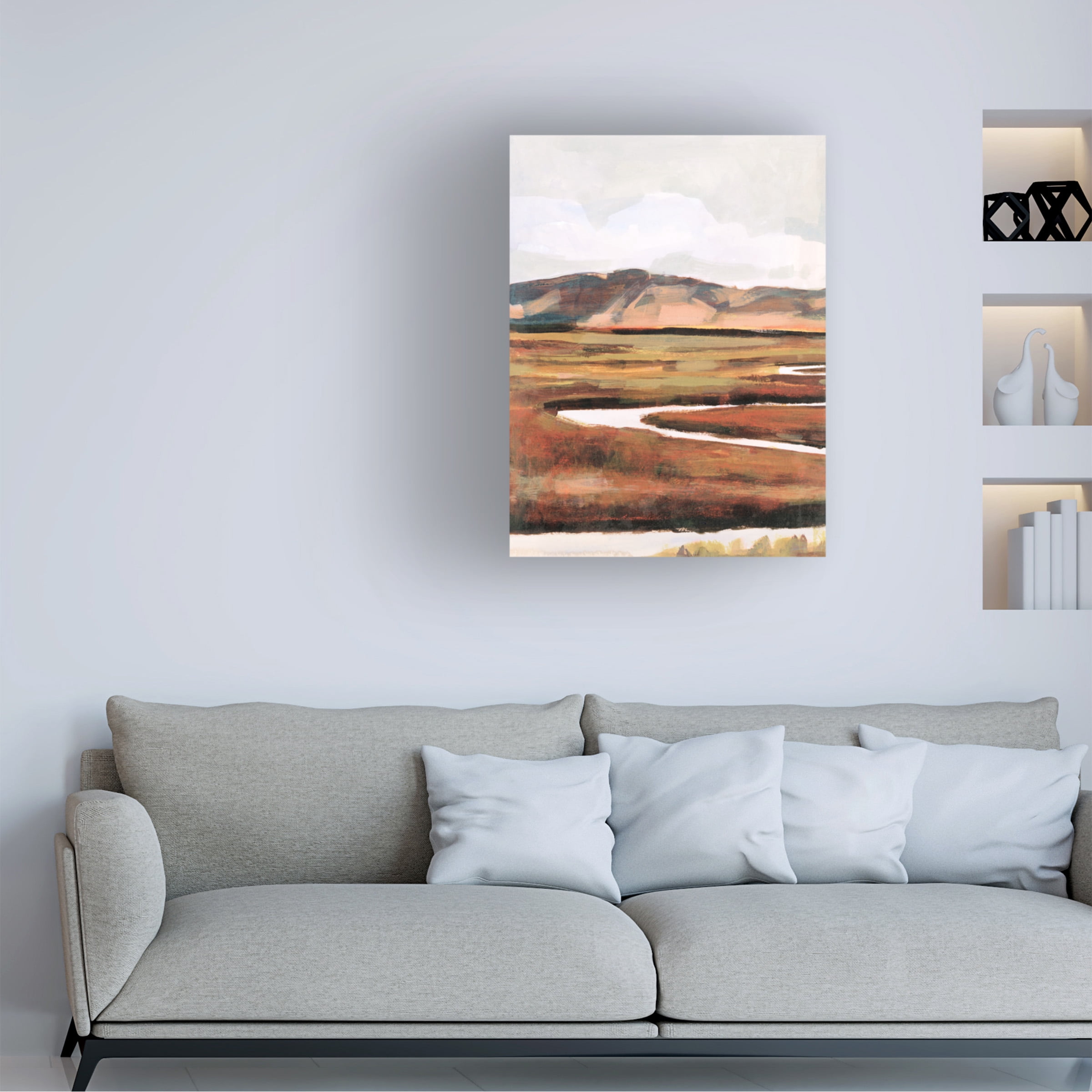 Victoria Borges 'Mountain Field I' Canvas Art