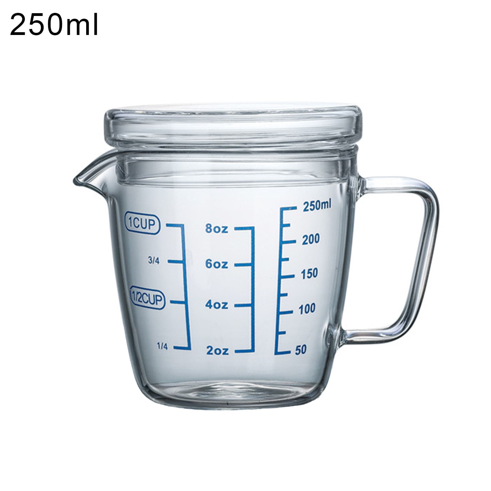 Ludlz Water Tracking Hospital Mug for Daily Intake Measuring with Lid and  Handle 350ml Pencil Luck Watermelon Double Wall Water Milk Tea Glass Cup  Mug