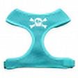 thumbnail image 2 of Skull Crossbones Screen Print Soft Mesh Harness Aqua Large, 2 of 2