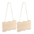 thumbnail image 6 of Raindrops 2pcs Blank Wooden Plaque For Diy Crafting Painting Signs For Home Decor Parties And Creative Projects, 6 of 8