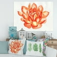 thumbnail image 2 of Designart ' Ancient Detail of A Orange Lotus ' Traditional Canvas Wall Art Print, 2 of 4