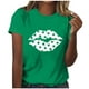 thumbnail image 2 of Fiudx Ofertas Flash Artículos En Oferta Camiseta Informal de Manga Corta con Cuello Redondo y Estampado a La Moda para Mujer, 2 of 4