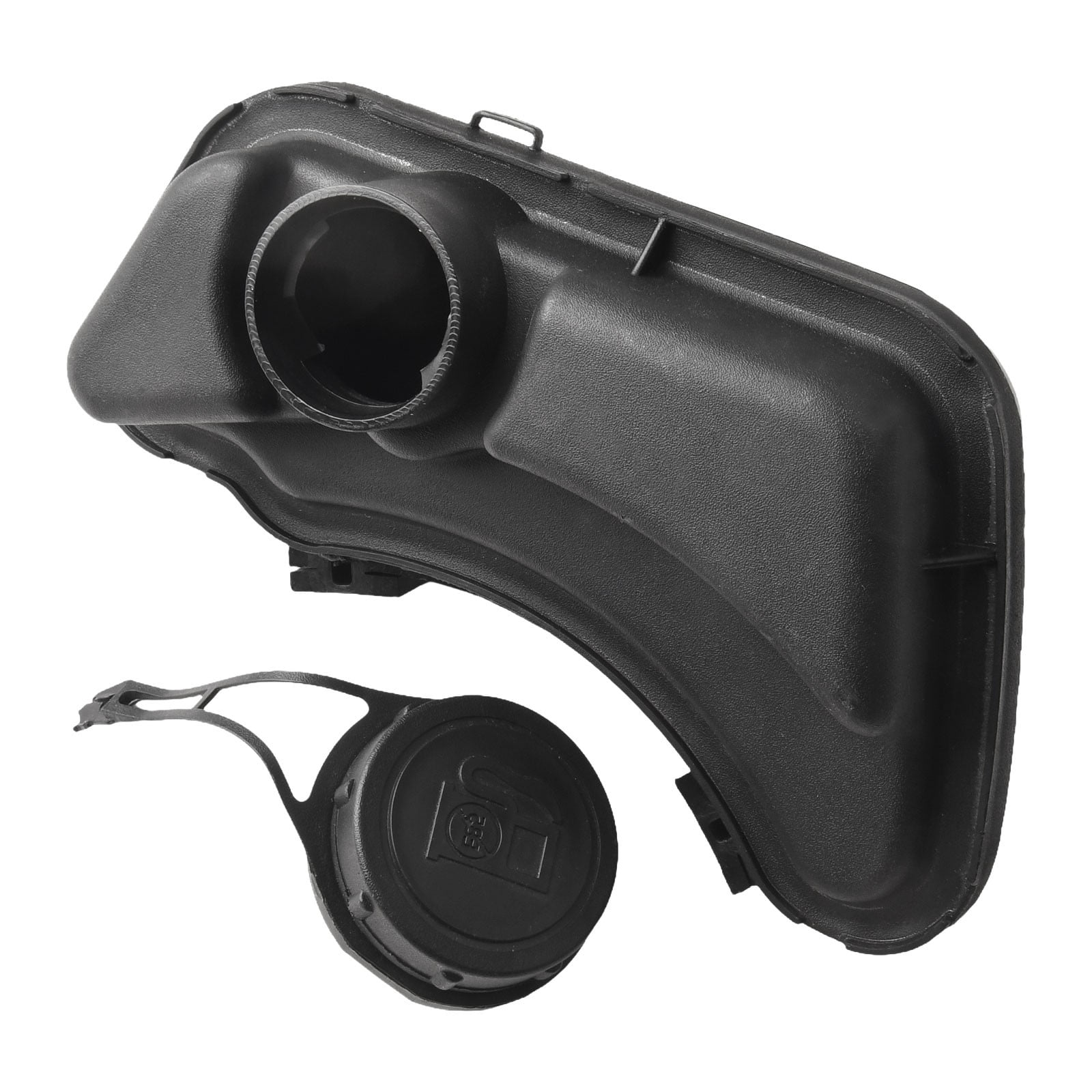 Plastic Fuel Gas Tank 596251 with Cap 596250 for Engine Replacement - Black Durable Container, Secure Seal, Easy Install