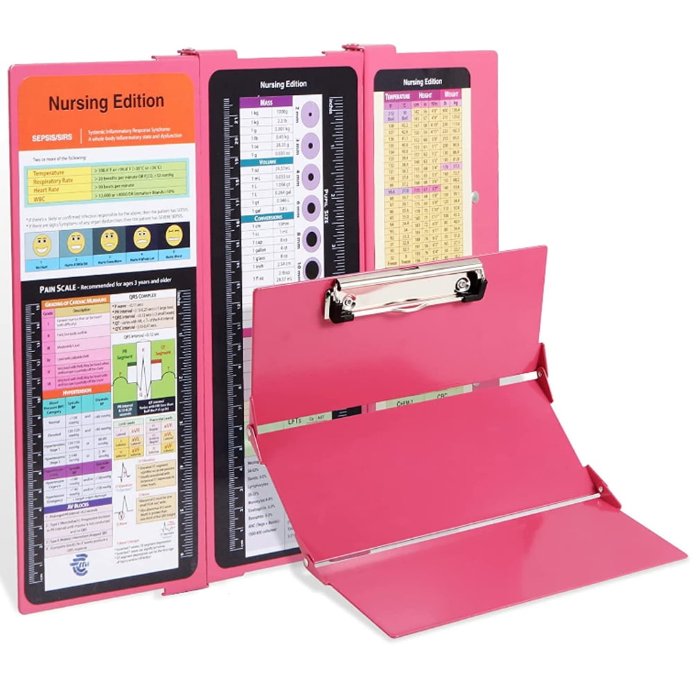 Nursing Clipboard Foldable, Trifold Nurse Clipboard with Nursing
