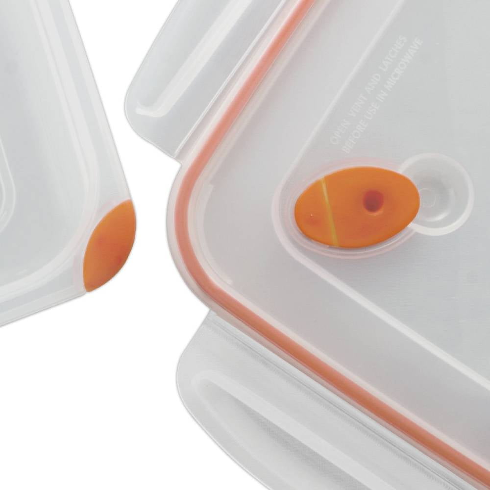 Sterilite Ultra-Seal 12 Cup Food Storage Container, Rectangular Orange, 2  Pack 781147441375