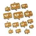 thumbnail image 1 of Dislike Broken Heart Minus One Bubble Wood Mini Charms Shapes DIY Craft Jewelry - No Hole - 20mm (15pcs), 1 of 7