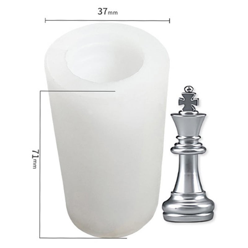 International Chess Shape Silicone Mold For Resin DIY Clay, Epoxy