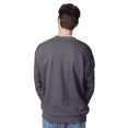 thumbnail image 4 of Hanes Mens Ultimate Cotton Crewneck Sweatshirt -WD60 Heavyweight Fleece Sweatshirt, (L Charcoal Heather), 4 of 5