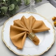 thumbnail image 6 of Balsa Circle 50 Pieces 17" Gold Polyester Luncheon Napkins Wedding, 6 of 8