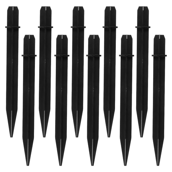 ETHZZLE 10Pcs Easy Install Plastic Ground Spikes for Outdoor Solar Lights