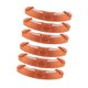 thumbnail image 2 of 6 bandas de sudor para casco, reutilizables, portátiles y cómodas. Naranja, 2 of 9