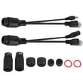 thumbnail image 1 of Cable adaptador POE pasivo de alimentación a través de Ethernet, 12V, inyector divisor, resistente al agua, negro, 1 of 5