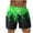 Green, variant on Men's Shorts Clothing Under $10 Big And Tall Casual Fashion Print Shorts With Pockets Elastic Waist Beach Pants Short Pants