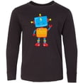 thumbnail image 3 of Inktastic Cute Robot, Colorful Robot, Funny Robot, Robotics Long Sleeve Youth T-Shirt, 3 of 5