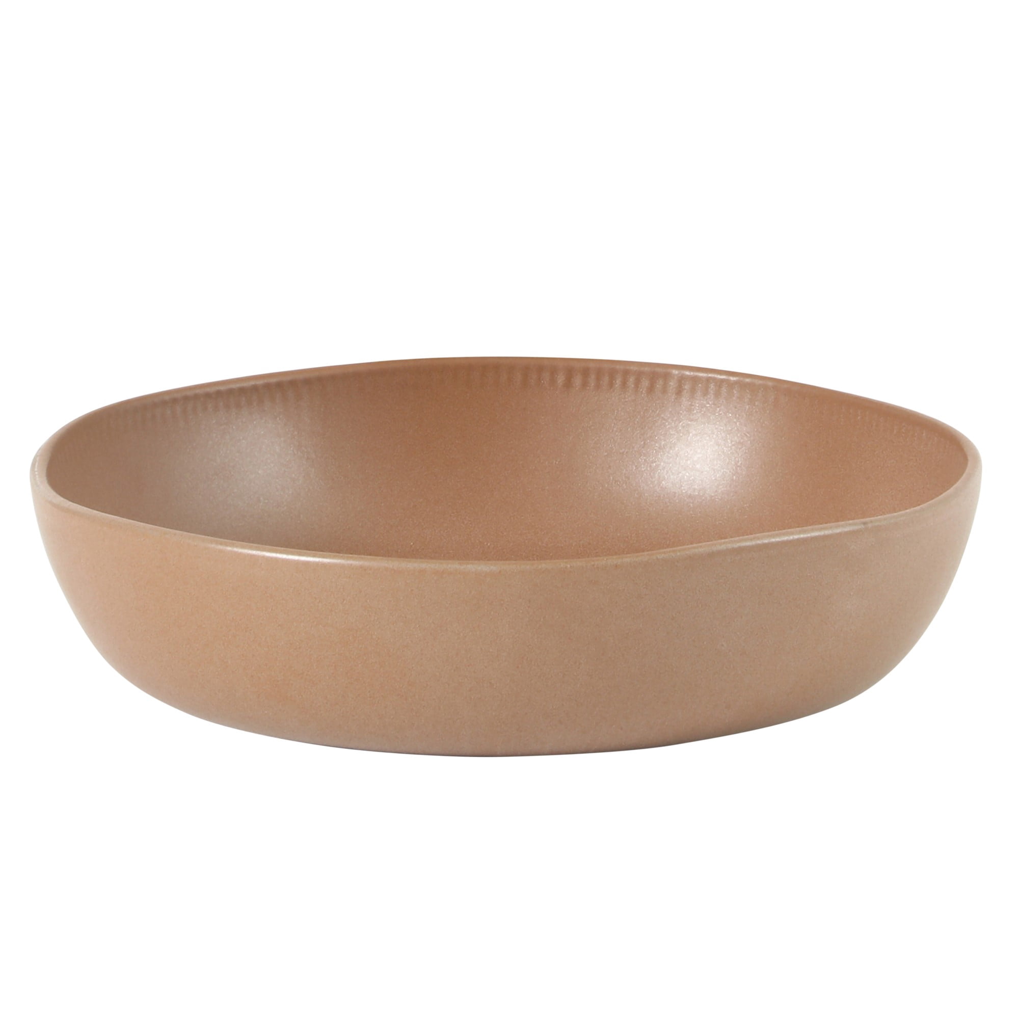 Gibson Elite Menlo Park 16-Piece Pottery Clay Stoneware Dinnerware Set – Assorted Colors Reactive Glaze, Embossed Plates and Bowls W/ Pasta Bowl, Service for 4 – Microwave & Dishwasher Safe