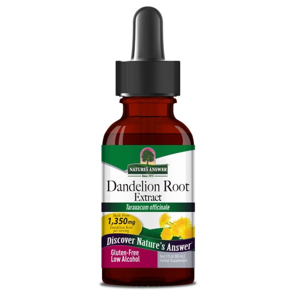 Nature's Answer | Dandelion Root, 2 Oz | Raíz de Diente de León, 60 Ml. Suplemento de apoyo al higado.