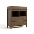 thumbnail image 3 of Storkcraft Alpine 2-Drawer Infant Changing Table Dresser, Hazelnut, 3 of 13