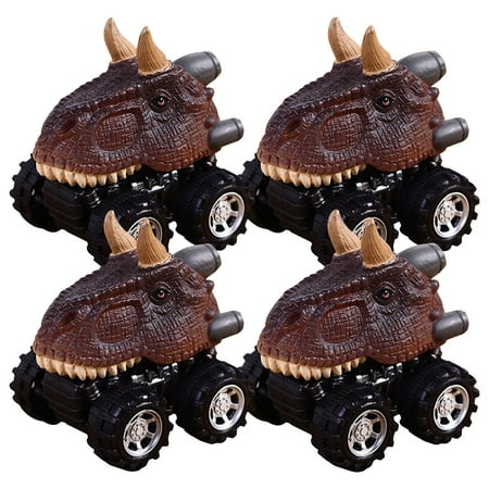 

TMOYZQ Christmas Toys for Baby Girls Boys Children s Day Gift Toy Dinosaur Model Mini Toy Car Back Of The Car Gift 4PCS Christmas Gift for Toddler on Clearance