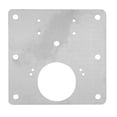 thumbnail image 2 of Placa de reparación de bisagras de gabinete de 10 piezas con tornillos de fijación Kit de placa de reparación de bisagra de puerta de armario de acero inoxidable grueso para el hogar, 2 of 15