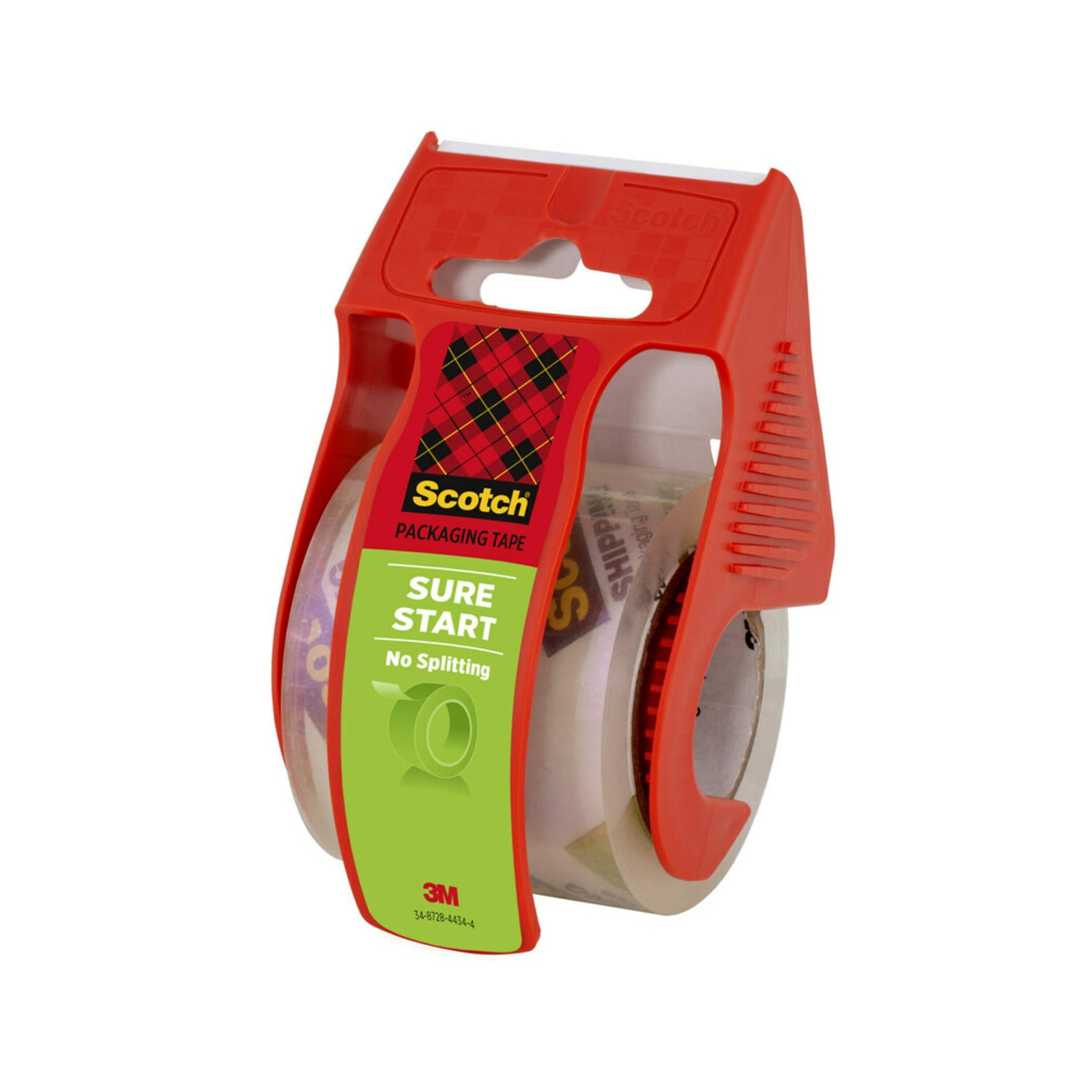 Scotch Brand Sure Start Packaging Tape with Dispensers, 6 Scotch Brand Sure Start Packaging Tape with Dispensers, 6