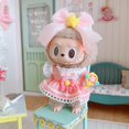 thumbnail image 4 of Ropa Labubu de 17 cm, lindo mini muñeco de peluche, accesorios, traje, mono, vestido, horquilla para el pelo para fanáticos de las muñecas Labubu, regalo para niños, 4 of 5