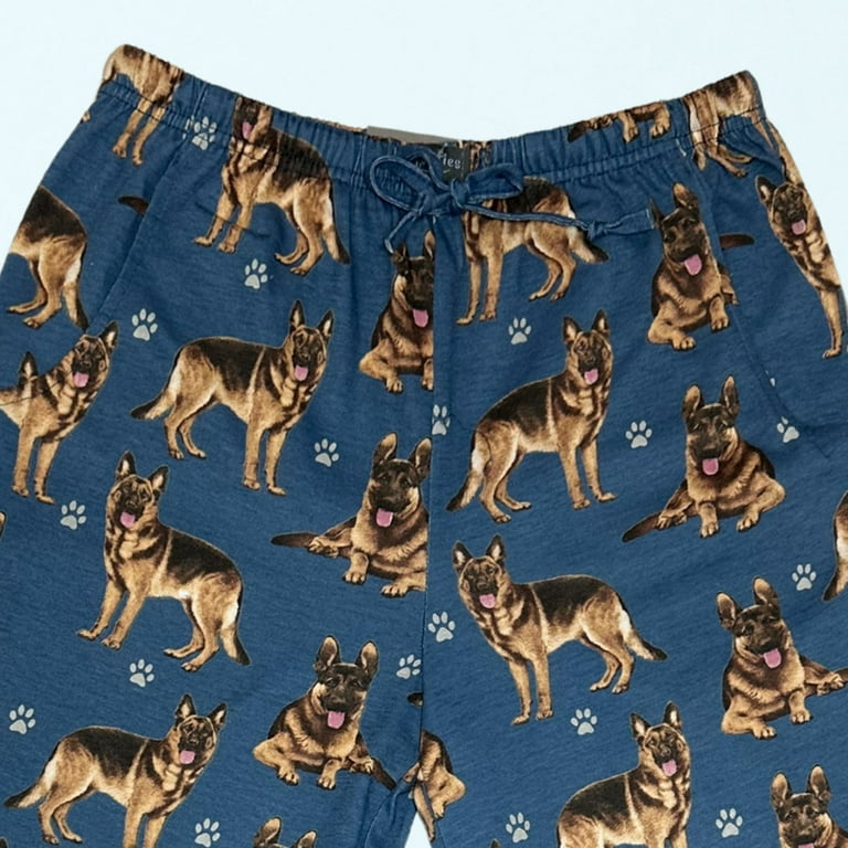 Comfies German Sheperd Unisex Cotton Blend Pajama Bottoms Gift for Pet Lovers