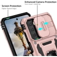 thumbnail image 3 of for Moto G Stylus 5G 2022 Case with Slide Camera Cover Drop Tested Military Grade Heavy Duty Protective Durable Sturdy Rotate Ring Kickstand Phone Case for Moto G Stylus 5G(Rose Gold), 3 of 13
