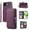 Deep Purple, variant on YEYKX Wallet Case for iPhone 15 Pro 6.1inch with Wrist/Shoulder Strap, 9 Card Slots Zipper Purse Luxury Leather Stand Checkered Cell Phone Cover,Purple,For iPhone 15 Pro