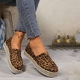 thumbnail image 4 of OOOUM Suede Loafers For Women Round Toe Slip On Platform Espadrille Loafers Woven Sole Casual Daily Shoes Coffee US:6, 4 of 8