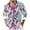 Purple#1, variant on LEBONYARD Mens Hoodies Pullover,Men's Digital Printed Shirt Slub Wave Printed Lapel Long Sleeve Shirt Brown L