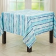 thumbnail image 2 of Fennco Styles Soft Watercolor Design Tablecloth 70 x 70 Inch – Blue Table Cover for Home Décor, Dining Table, Banquets, Holidays and Special Events, 2 of 4