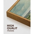 thumbnail image 6 of Drsoum Vintage Landscape Wall Art Rustic Countryside Meadow Farmhouse Decor Retro Grassland Painting for Kitchen Bedroom Living Room Bathroom 8x16in Natural Framed, 6 of 6