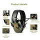 thumbnail image 5 of Auriculares con Cancelación de Ruido para Deportes Al Aire Libre, Protectores Auditivos Electrónicos, Color Verde, 5 of 7