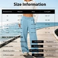 thumbnail image 3 of Resicozy Sweatpants Women Casual Wide Leg Baggy Lounge Pants High Waisted Drawstring with Pockets Oversized Soft Track Joggers Sky Blue L, 3 of 6