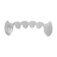 thumbnail image 5 of Unique Bargains 1 Set Fake Teeth Grills Fashion Fangs for Hip Hop Gift Silver Tone, 5 of 6