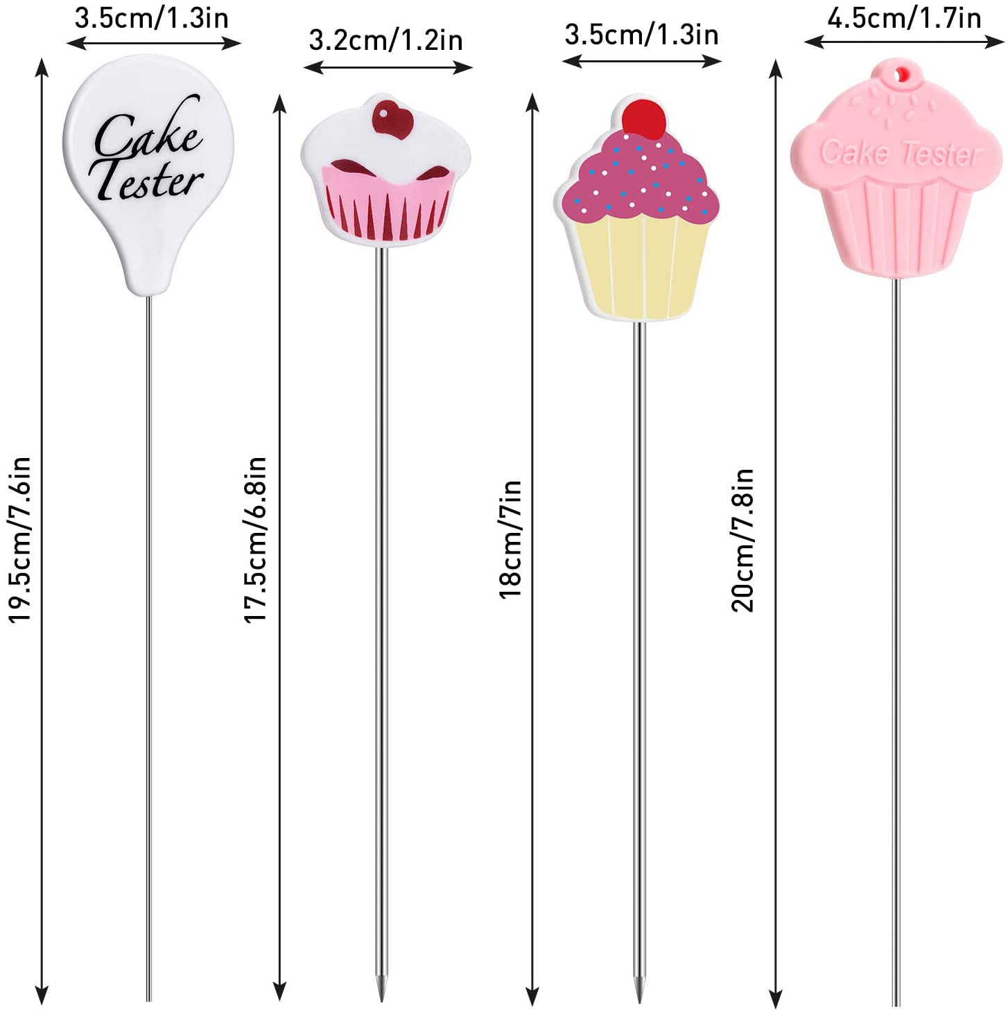 Urijk Kitchen Baking Cake Tester Stainless Steel Cake Testing Needles for Cake Bread Pastry Biscuit Cookie #1，1pcs 