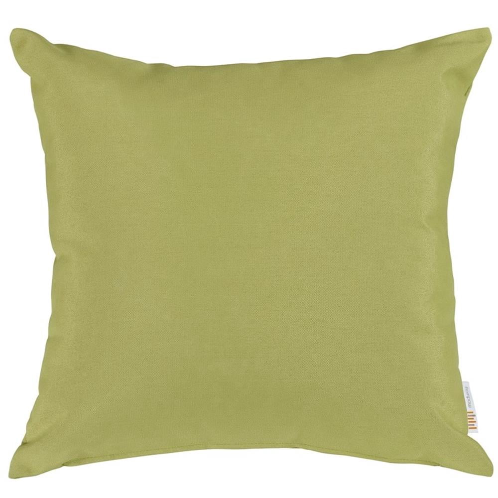 Afuera Living 2-Piece Modern Fabric Outdoor Patio Pillow Set in Peridot Green