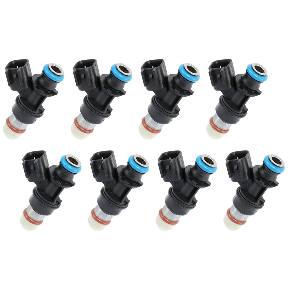 CCIYU 2 Holes Fuel Injector fit for Chevy Silverado Express Suburban Avalanche Colorado Tahoe Trailblazer EXT SSR,for GMC Sierra Savana Yukon Envoy XL XUV Canyon,for Buick for Isuzu,8 Pieces