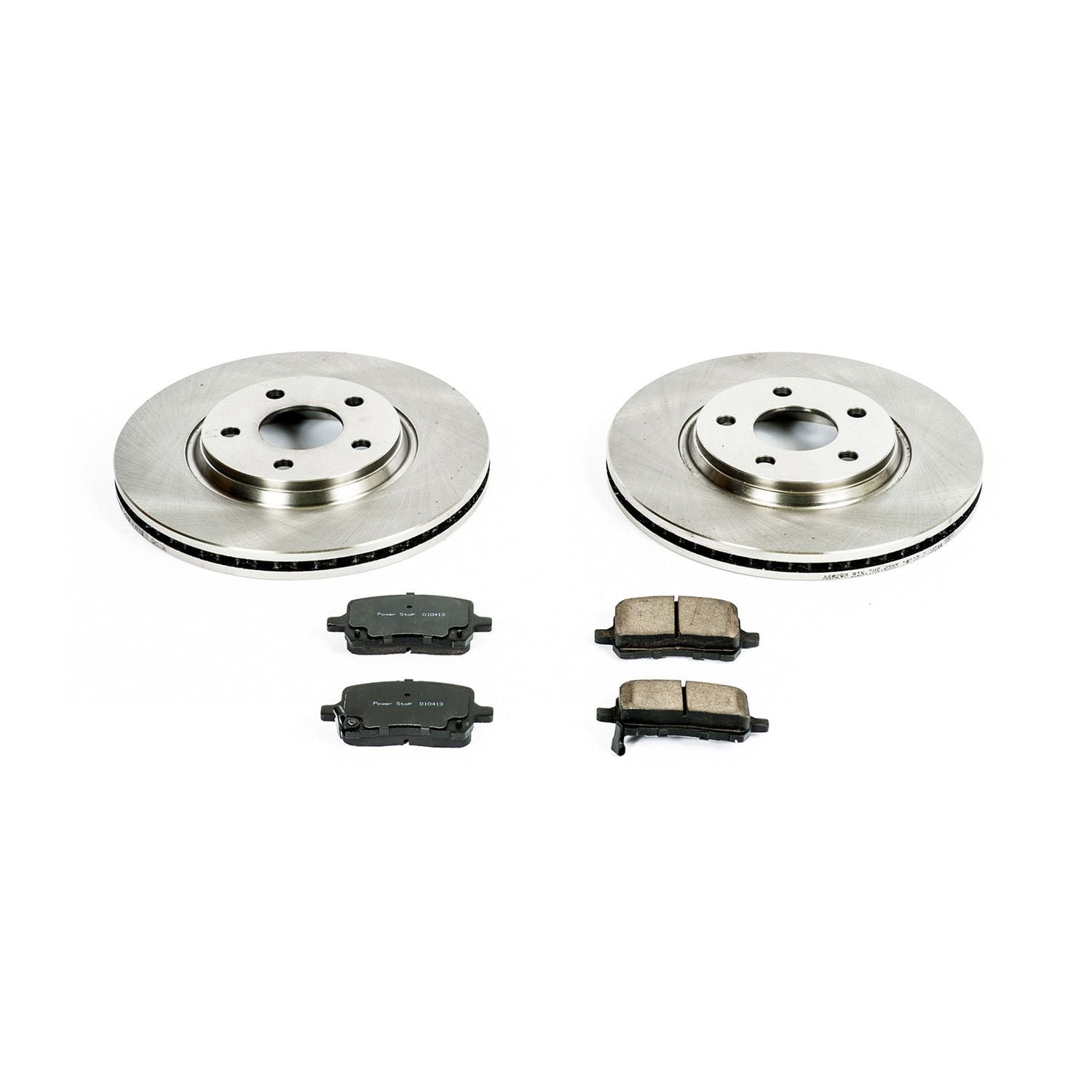 Power Stop Front Stock Replacement Brake Pad and Rotor Kit KOE1610