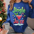 thumbnail image 1 of Chandail à Capuchon Jingle Juice pour Femmes, Décontracté, à Thème de Noël, Col Rond, Manches Longues, Chandail Molletonné, 1 of 4