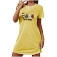 thumbnail image 2 of Pyjamas de Noël pour Femmes, Shorts pour Femmes, Chemise de Nuit Courte Grande Taille avec Col Rond Imprimé et Manches Courtes pour la Poitrine, Chemises à Manches Courtes pour Femmes, Chemise de Noël pour Femmes, 2 of 2
