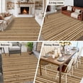 thumbnail image 5 of Country Farmhouse Area Rugs 5'x8', Washable Small Throw Rugs for Classroom Bedroom, Vintage Plants Lines Pattern Brown Indoor Outdoor Rug Non-Slip Low Pile Carpet Runner Reversible Floor Mats, 5 of 8