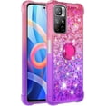 thumbnail image 3 of Clear Case for Xiaomi Redmi Note 11 Pro with Ring Kickstand, Bling Gradient Quicksand Glitter Flowing Liquid Floating Case Cover for Xiaomi Redmi Note 11 Pro/Note Pro+      Pink Mauve, 3 of 14