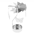 thumbnail image 2 of jifeng Christmas Decor Rotating Candle Tea Light Holder Candlestick Butterfly, 2 of 7