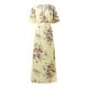 thumbnail image 3 of WILLBEST Vestidos para Mujer 2024, Vestido Maxi Sexy con Cuello En V, Vestidos Cruzados, Vestido Bohemio Largo Floral Fluido, Vestido de Fiesta Informal Grande, 3 of 3