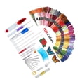 thumbnail image 2 of 136 Pcs Embroidery Pen Punch Needle Embroidery Patterns Punch Needle Kit Craft Tool Embroidery Pen Set with Threads, 2 of 8