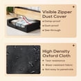 thumbnail image 4 of FDW 53L Under bed Storage with wheels,2 Pack Storage Containers, Under Bed storage(Black), 4 of 7
