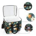 thumbnail image 6 of FORMRS Insulated Cooler Bag 24 Cans Capacity Soft Leakproof Lunch Box with Side Pockets, Orange Fruit, 6 of 7