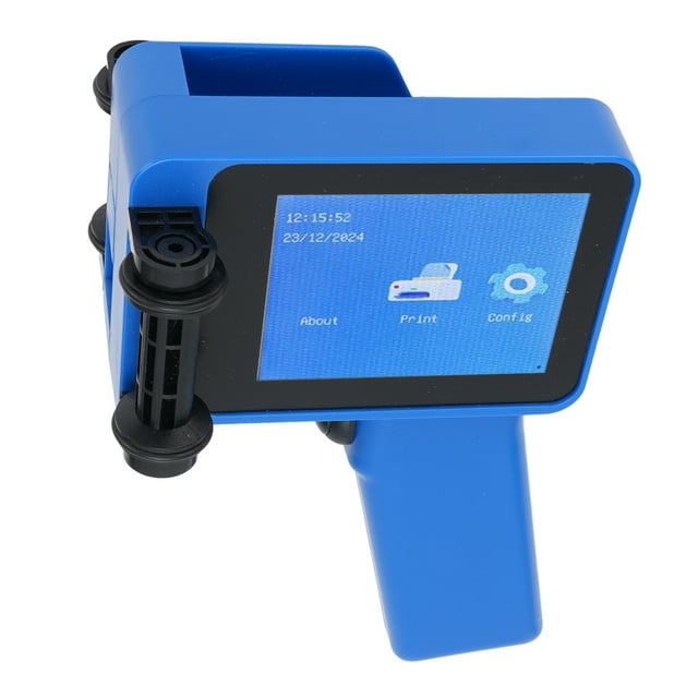 Mini Handheld Inkjet Printer, 600dpi Ergonomic Type C Charging 2-12.7mm Height Adjustable HD LED Screen Portable Inkjet Printer for Barcode