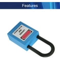 thumbnail image 3 of Wekity Lockout Tagout Locks Safety Padlock Loto Locks Keyed Alike PA Lock Out Tag Out Steel Shackle Small Luggage Padlocks Blue 1PCS-0621, 3 of 5